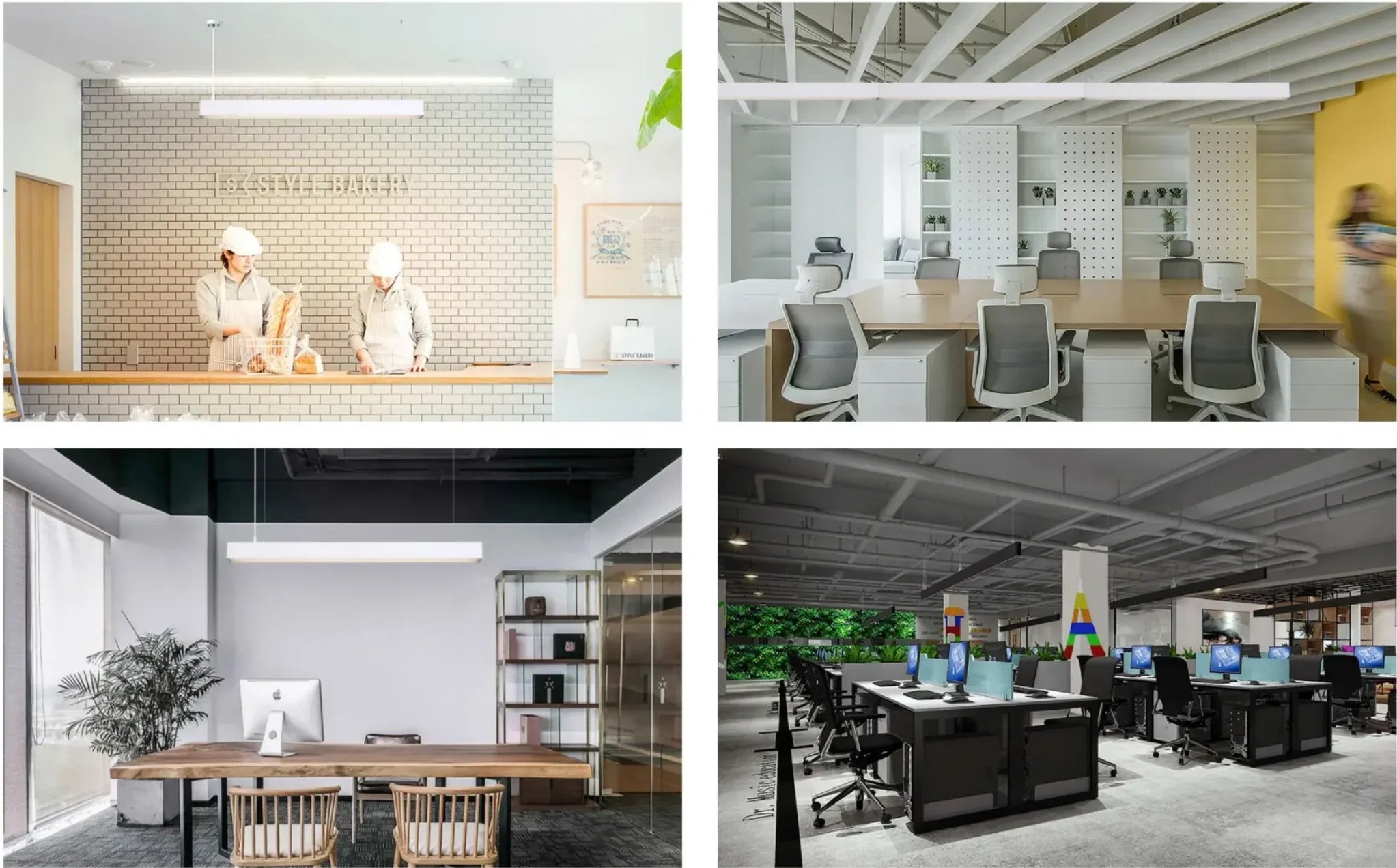 6 Stk. Boke LED Linear Strahler 1.5m – Aluminiumgehäuse, On-Off Treiber, Flimmerfrei, Micro-Prism Diffusor, Ra>80