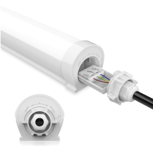 9 Stk. LED Feuchtraumleuchte IP65 mit Drehknopf Anschluss