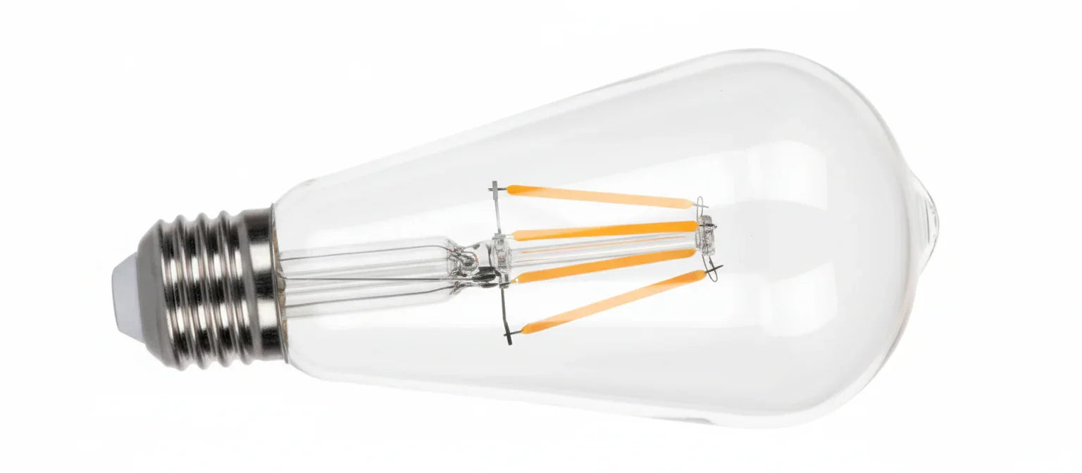 12 Stk. LED Filament-Glühbirne E27 | CRI>80 | Energiesparend | Warmweiß / Weiß